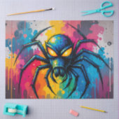 Radioactive Neon Spider Graffiti Decoupage Paper Seidenpapier (Basteln)