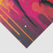 Radioactive Neon Spider Graffiti Decoupage Paper Seidenpapier (Ausschnitt)