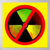 Radioactive No Nukes Anti-Nuklear Poster (Vorne)