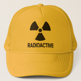 Radioactive Novelty Yellow Trucker Hat Truckerkappe