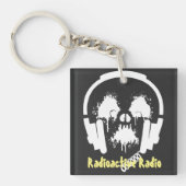 Radioactive Radio DJ Acrylic Schlüsselanhänger (Vorderseite)