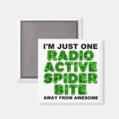 Radioactive Spider Bite Funny Funny Kühlschrankmag Magnet (Vorderseite/Rückseite)