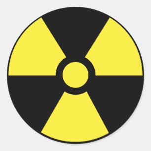 Radioactive Symbol Sticker