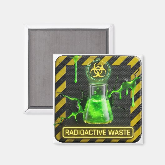 Radioactive Waste Absinthe Magnet (Vorderseite/Rückseite)