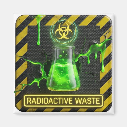 Radioactive Waste Absinthe Magnet (Vorne)