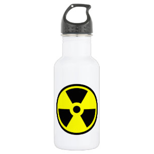 Radioactive Yellow And Black Symbol Edelstahlflasche