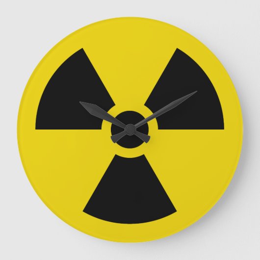 radioaktiv große wanduhr (Vorderseite)