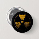 Radioaktiv - Knopf Button (Vorne & Hinten)