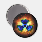 radioaktiv magnet (Vorderseite/Rückseite)