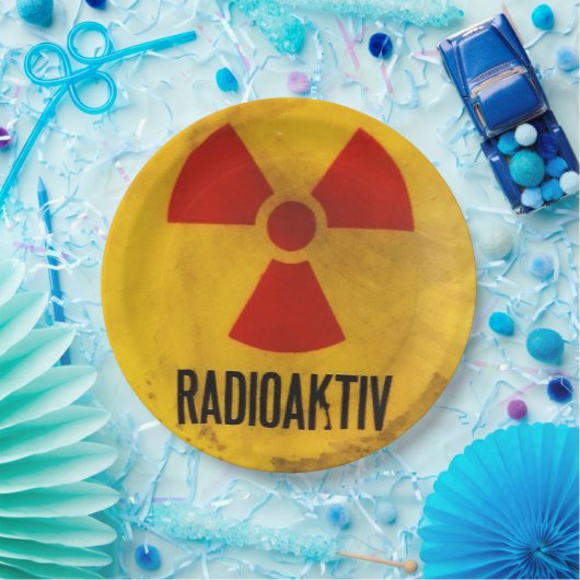 radioaktiv pappteller (Party)