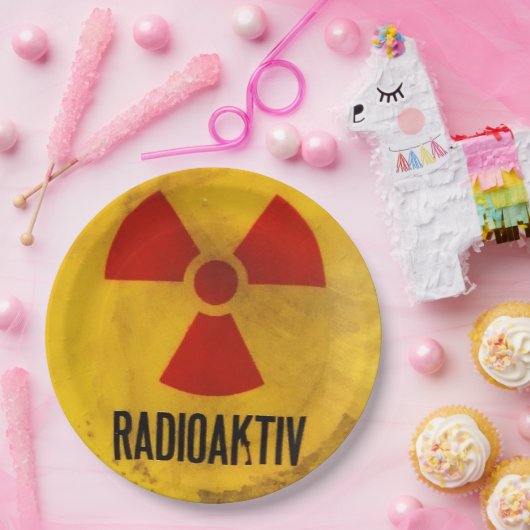radioaktiv pappteller (Party)