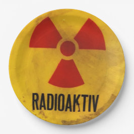 radioaktiv pappteller