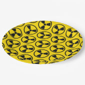 Radioaktiv Pappteller (Schrägansicht)