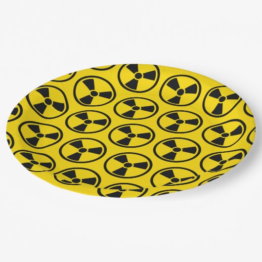 Radioaktiv Pappteller (Schrägansicht)