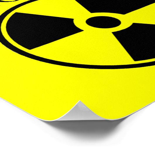 radioaktiv poster (Ecke)