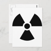 radioaktiv postkarte (Vorne/Hinten)