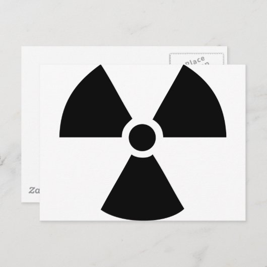 radioaktiv postkarte (Vorne/Hinten)