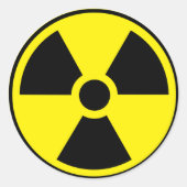 radioaktiv runder aufkleber (Vorderseite)