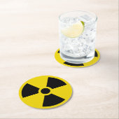 radioaktiv runder pappuntersetzer (Vor Ort)