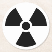 radioaktiv runder pappuntersetzer (Vorderseite)