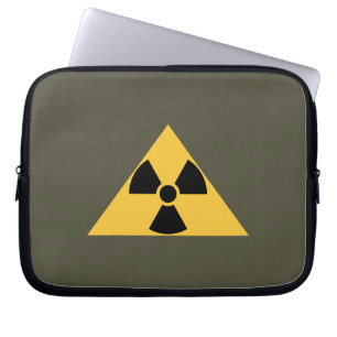 Radioaktive Emblem-Laptop-Hülse Laptopschutzhülle