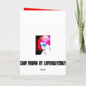 Radioaktive Grußkarte Karte (Rückseite)