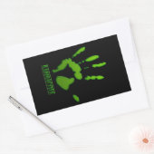 Radioaktive Hand Rechteckiger Aufkleber (Umschlag)