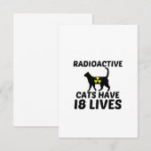RADIOAKTIVE KATZEN DANKESKARTE (Vorne/Hinten)