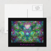Radioaktive Liebe Postkarte (Vorne/Hinten)