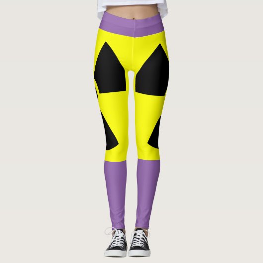 Radioaktive Lila Leggings (Vorderseite)