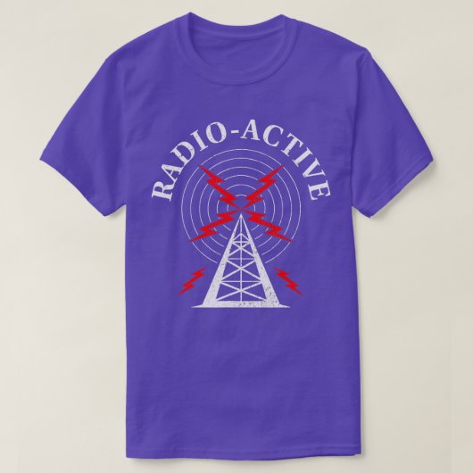 Radioaktive Radioaktivität für Amateurfunk T-Shirt (Design vorne)