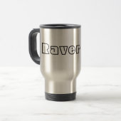 Radioaktive Raver-Kaffee-Tasse Reisebecher (Vorderseite Links)