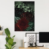 Radioaktive Rose Poster (Heimbüro)