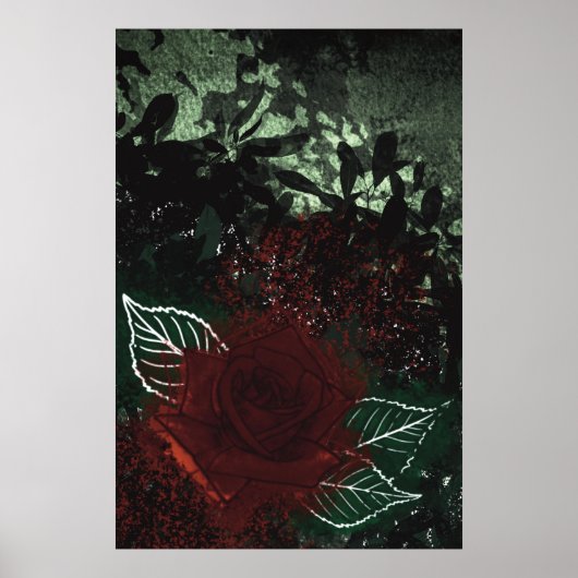 Radioaktive Rose Poster (Vorne)