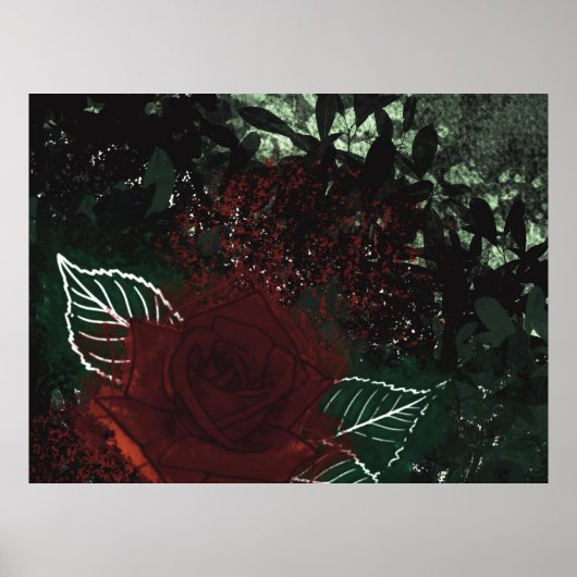 Radioaktive Rose Poster (Vorne)