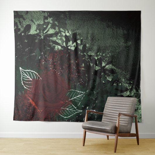Radioaktive Rose Wandteppich (Beispiel (Horizontal))