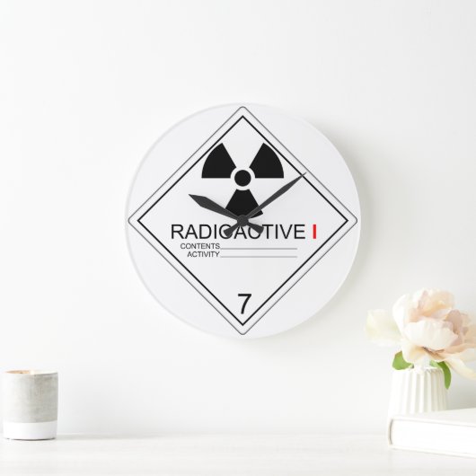 Radioaktive Transportplatte Kat 1 Uhr (Zuhause)