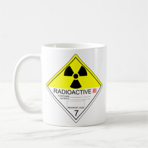 Radioaktive Transportplatte Kat 3 Tasse