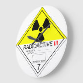 Radioaktive Transportplatte Kat 3 Uhr (Winkel)