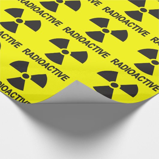 Radioaktive Warnung Geschenkpapier (Ecke)