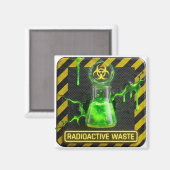 Radioaktiver Abfall Absinthe Magnet (Vorderseite/Rückseite)