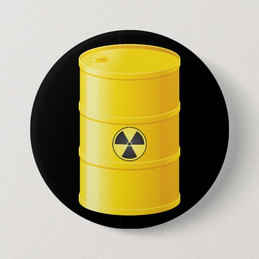 Radioaktiver Abfall-Button Button (Vorderseite)
