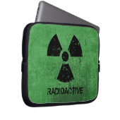 Radioaktiver Grunge mit Auswahl-A-Farbe Laptopschutzhülle (Vorne Rechts)