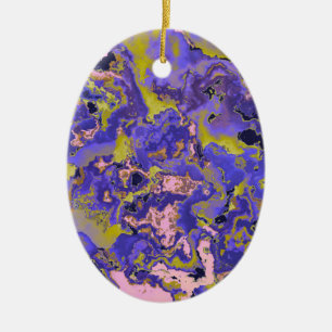 Radioaktiver Marmor Keramik Ornament