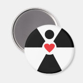 radioaktives Engelherz Magnet (Vorderseite/Rückseite)