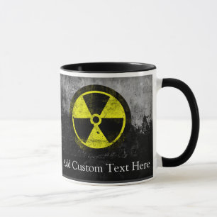 Radioaktives Grunge Tasse