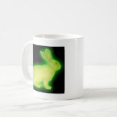 radioaktives Kaninchen Kaffeetasse (Vorderseite Links)