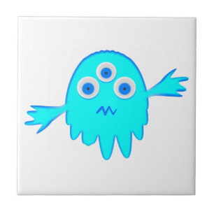 Radioaktives kleines Monster Fliese