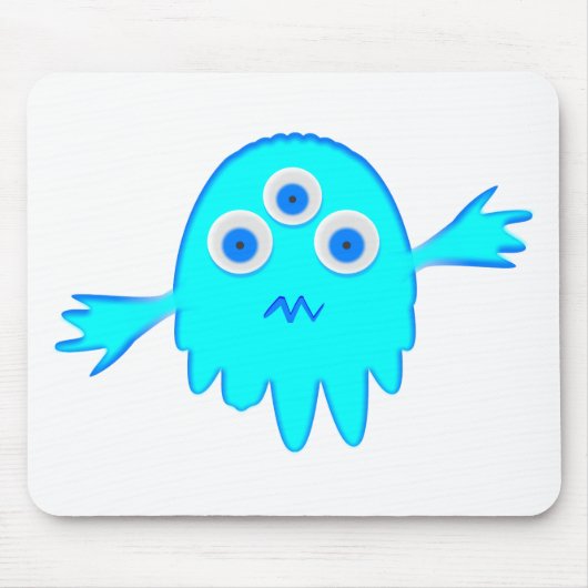 Radioaktives kleines Monster Mousepad (Vorne)