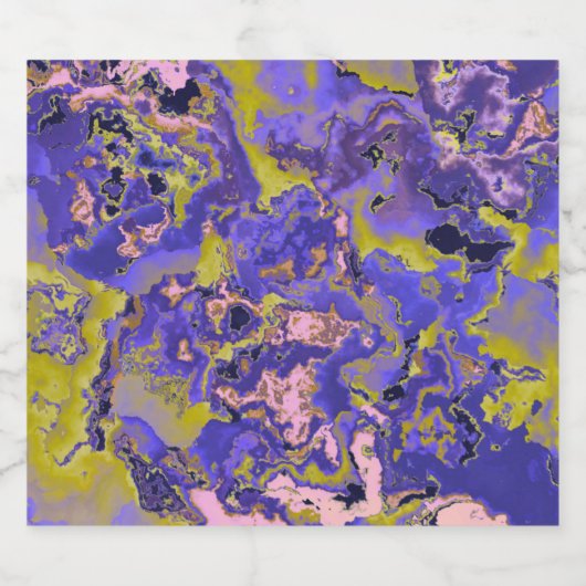 Radioaktives Marmor Bierflaschenetikett (Einzelnes Label)